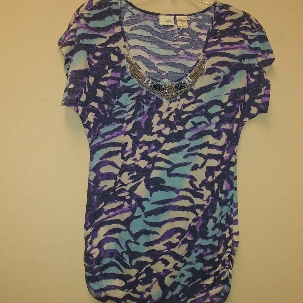 Daytrip short sleeve multicolored top